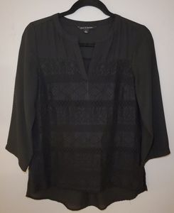 Black Woven Blouse